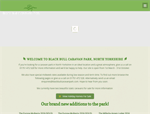 Tablet Screenshot of blackbullcaravanpark.com